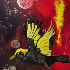 Obraz 5 – Lemčík královský, akryl na plátně, 80 × 100 cm